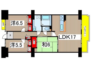 サザンヒル八事1号棟（705）の物件間取画像